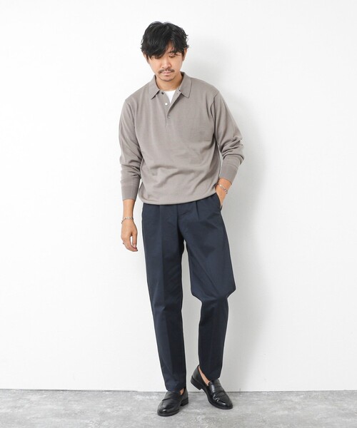 NOLLEY’S(ノーリーズ)の「コンパクトチノ ストレッチテーパードパンツ 25AW(チノパンツ・メンズ・グレー/ベージュ/ダークネイビー/ブラック・M/L/S)」の12枚目の写真