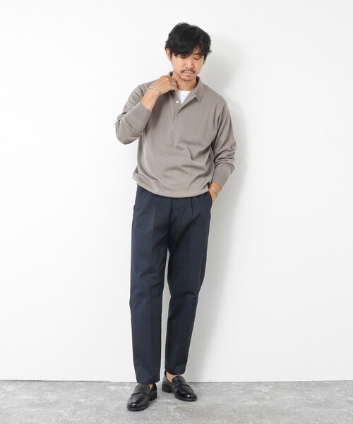 NOLLEY’S(ノーリーズ)の「コンパクトチノ ストレッチテーパードパンツ 25AW(チノパンツ・メンズ・グレー/ベージュ/ダークネイビー/ブラック・M/L/S)」の13枚目の写真
