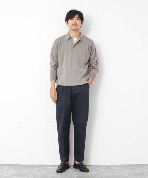 NOLLEY’S(ノーリーズ)の「コンパクトチノ ストレッチテーパードパンツ 25AW(チノパンツ・メンズ・グレー/ベージュ/ダークネイビー/ブラック・M/L/S)」の14枚目の写真