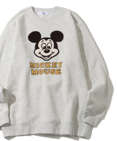 セール】【Disney/ディズニー】 アートワーク デザイン 裏起毛 クルー