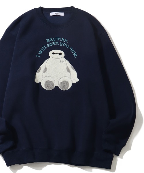 セール】【Disney/ディズニー】 アートワーク デザイン 裏起毛 クルー