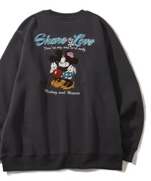 wah-BEE sah-BEE life（ワビサビライフ）の「【Disney/ディズニー】 アートワーク デザイン 裏起毛 クルーネック スウェット ロングスリーブ トレーナー（スウェット）」