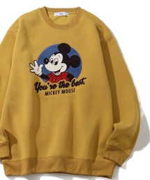 【Disney/ディズニー】 アートワーク デザイン 裏起毛 クルーネック スウェット ロングスリーブ トレーナー