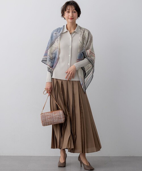 23区(ニジュウサンク)の「GIOLICAツイード シリンダー ショルダーバッグ(ショルダーバッグ・レディース・ブルー系3/黄土色系3/ブラック系3・F)」の17枚目の写真