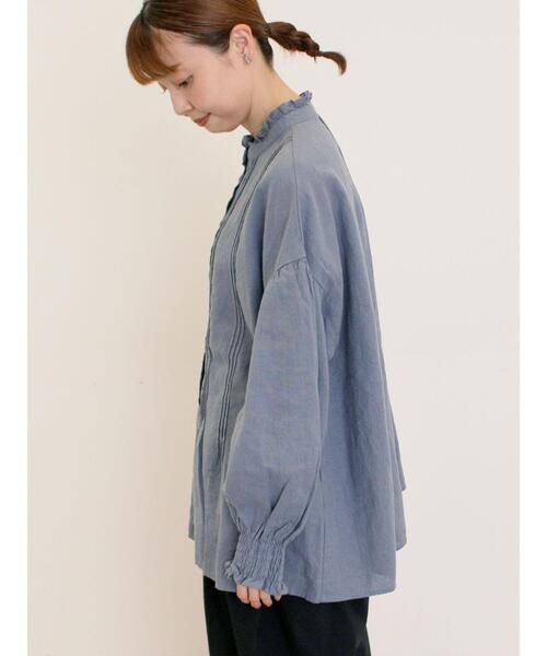 Samansa Mos2（サマンサ モスモス）の「【Cross×Linen】ピンタック 