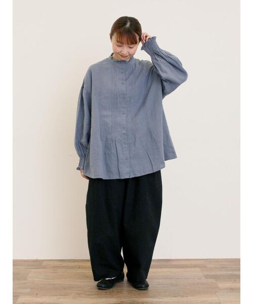 Samansa Mos2（サマンサ モスモス）の「【Cross×Linen】ピンタック
