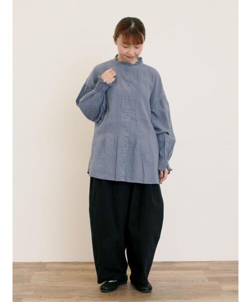 Samansa Mos2（サマンサ モスモス）の「【Cross×Linen】ピンタック