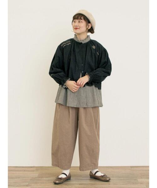 セール】【Cross×Linen】ピンタックブラウス（シャツ/ブラウス