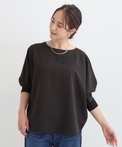 DRESKIP(ドレスキップ)の「【高レビュー/洗濯後しわになりにくい】1枚でサマ見え 8分袖ドルマンブラウス(シャツ/ブラウス・レディース・イエロー/ブルー系その他/ライトグレー/ワインレッド/ブラック/ブラウン系その他・00)」の15枚目の写真