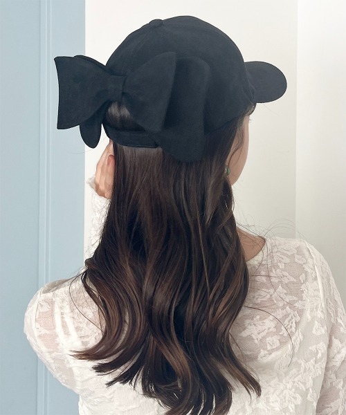 txt トゥバ ZOZOTOWN キャップ BACK RIBBON CAP セール】スエード バックリボンキャップ（キャップ）｜Rejoule