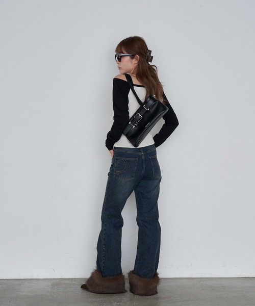 RAY CASSIN(レイカズン)の「スキッパーラグランT(Tシャツ/カットソー・レディース・アイボリー/ライトベージュ/グレー系その他2・FREE)」の8枚目の写真