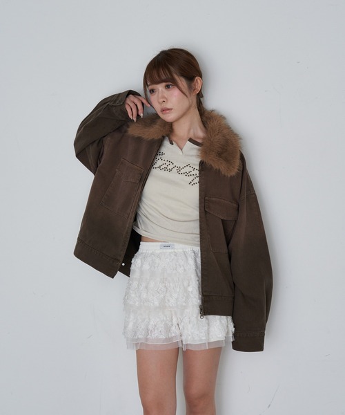 RAY CASSIN(レイカズン)の「スキッパーラグランT(Tシャツ/カットソー・レディース・アイボリー/ライトベージュ/グレー系その他2・FREE)」の17枚目の写真