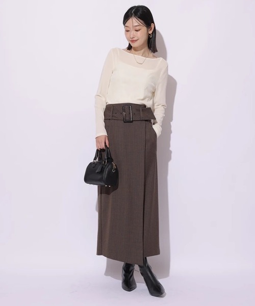 【美品】Mystrada❤︎ワイドベルトラップスカート　Mサイズ ワイドベルトラップスカート（スカート）｜Mystrada（マイストラーダ