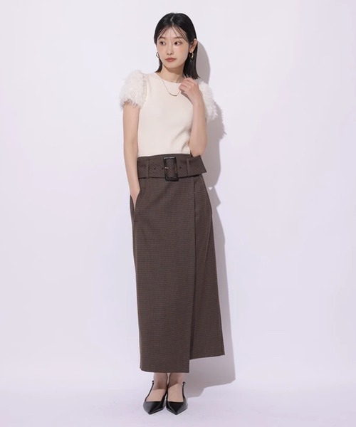 【美品】Mystrada❤︎ワイドベルトラップスカート　Mサイズ ワイドベルトラップスカート（スカート）｜Mystrada（マイストラーダ