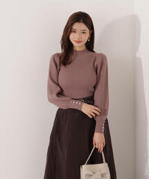 PROPORTION BODY DRESSING | <ウォッシャブル>ハイネックボリュームスリーブニット / 1215270004(ニット/セーター)
