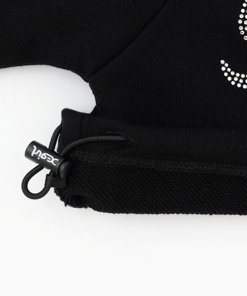 X-girl Stages（エックスガールステージス）の「ラインストーンロゴショート丈トレーナー（スウェット・キッズ・ブラック/ラベンダー・110cm/90cm/100cm/120cm/130cm/140cm）」の6枚目の写真