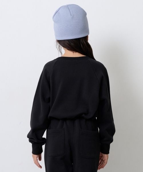 X-girl Stages（エックスガールステージス）の「ラインストーンロゴショート丈トレーナー（スウェット・キッズ・ブラック/ラベンダー・110cm/90cm/100cm/120cm/130cm/140cm）」の16枚目の写真