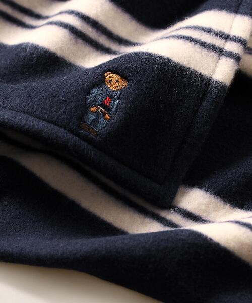 Polo ベア ストライプド ハーフ ブランケット（ブランケット）｜RALPH