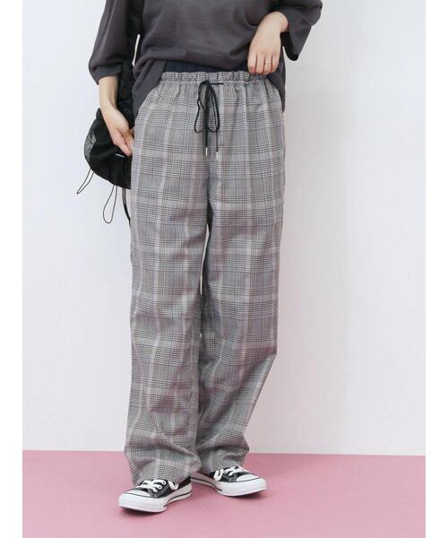 Samansa Mos2 blue（サマンサモスモスブルー）の「ダブルウエストアソートイージーパンツ（その他パンツ・レディース・ベージュ/ブラック/グレー/ブラウン・F）」の3枚目の写真