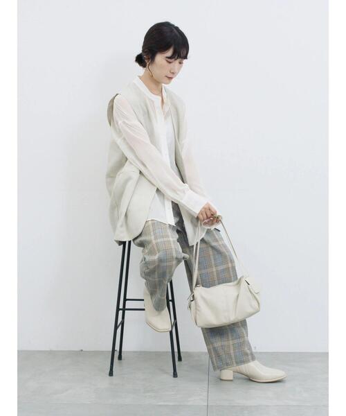 Samansa Mos2 blue（サマンサモスモスブルー）の「ダブルウエストアソートイージーパンツ（その他パンツ・レディース・ベージュ/ブラック/グレー/ブラウン・F）」の20枚目の写真