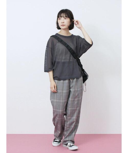 Samansa Mos2 blue（サマンサモスモスブルー）の「ダブルウエストアソートイージーパンツ（その他パンツ・レディース・ベージュ/ブラック/グレー/ブラウン・F）」の15枚目の写真