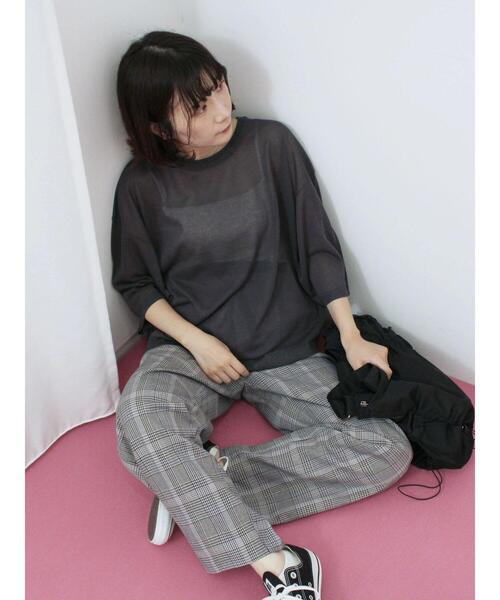 Samansa Mos2 blue（サマンサモスモスブルー）の「ダブルウエストアソートイージーパンツ（その他パンツ・レディース・ベージュ/ブラック/グレー/ブラウン・F）」の11枚目の写真