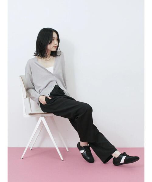 Samansa Mos2 blue（サマンサモスモスブルー）の「ダブルウエストアソートイージーパンツ（その他パンツ・レディース・ベージュ/ブラック/グレー/ブラウン・F）」の7枚目の写真