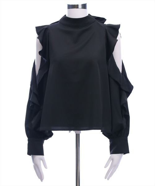 clear（クリア）の「前後2wayオープンショルダーリボンブラウス[大人 フェミニン ガーリー]（シャツ/ブラウス・レディース・モカ/オフホワイト/ブラック・F）」の21枚目の写真