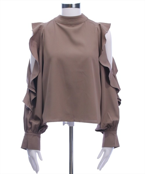 clear（クリア）の「前後2wayオープンショルダーリボンブラウス[大人 フェミニン ガーリー]（シャツ/ブラウス・レディース・モカ/オフホワイト/ブラック・F）」の22枚目の写真