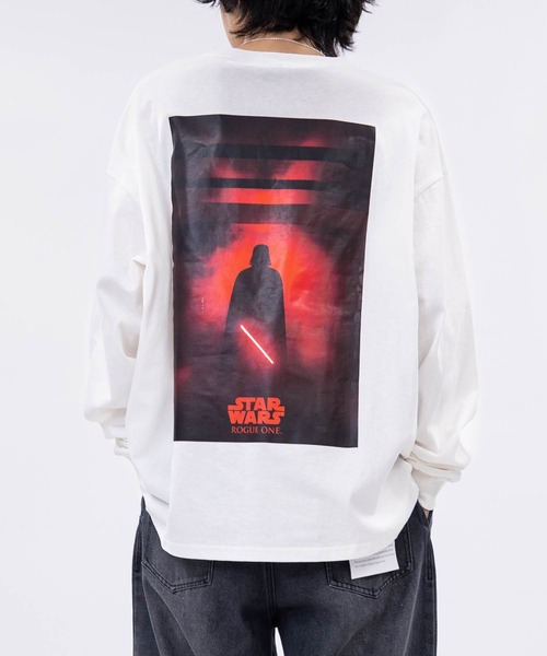 STAR WARS（スターウォーズ）の「【k】〔Star Wars〕Rogue One バリエーションプリント ロンT（Tシャツ/カットソー・メンズ・ホワイト系2/ホワイト系1/ブラック系2/ブラック系1・MEDIUM/LARGE）」の2枚目の写真