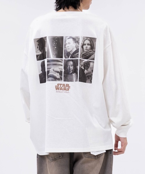 STAR WARS（スターウォーズ）の「【k】〔Star Wars〕Rogue One バリエーションプリント ロンT（Tシャツ/カットソー・メンズ・ホワイト系2/ホワイト系1/ブラック系2/ブラック系1・MEDIUM/LARGE）」の3枚目の写真