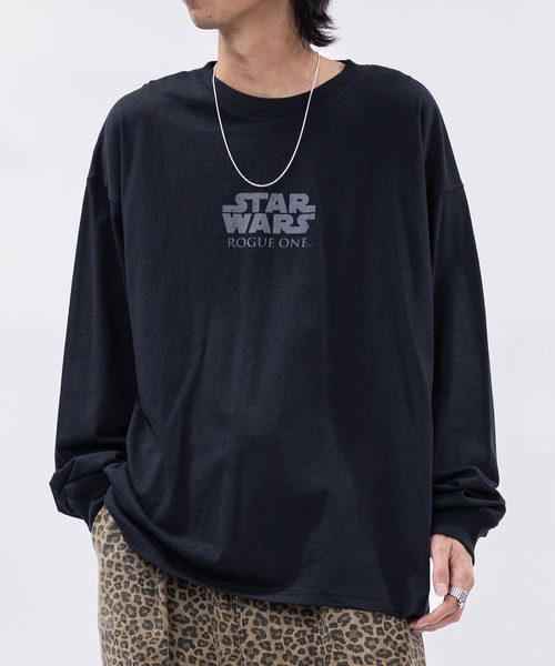 STAR WARS（スターウォーズ）の「【k】〔Star Wars〕Rogue One バリエーションプリント ロンT（Tシャツ/カットソー・メンズ・ホワイト系2/ホワイト系1/ブラック系2/ブラック系1・MEDIUM/LARGE）」の11枚目の写真