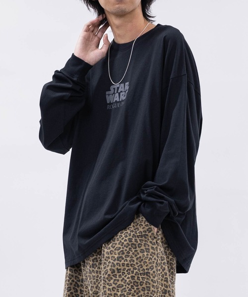 STAR WARS（スターウォーズ）の「【k】〔Star Wars〕Rogue One バリエーションプリント ロンT（Tシャツ/カットソー・メンズ・ホワイト系2/ホワイト系1/ブラック系2/ブラック系1・MEDIUM/LARGE）」の12枚目の写真