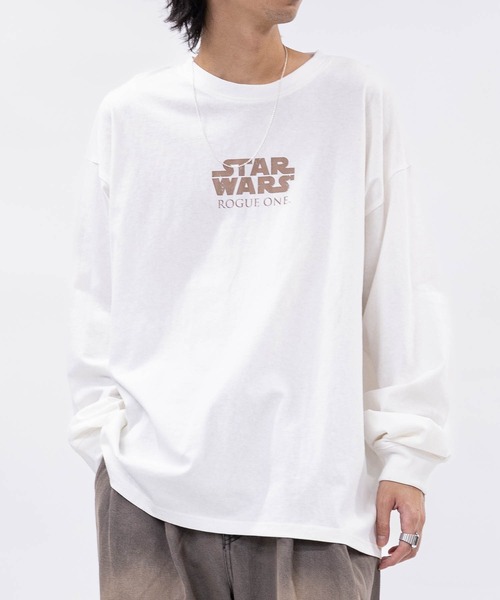 STAR WARS（スターウォーズ）の「【k】〔Star Wars〕Rogue One バリエーションプリント ロンT（Tシャツ/カットソー・メンズ・ホワイト系2/ホワイト系1/ブラック系2/ブラック系1・MEDIUM/LARGE）」の17枚目の写真