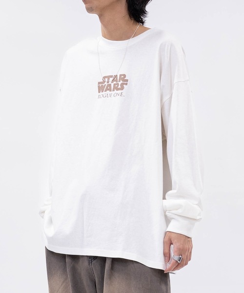 STAR WARS（スターウォーズ）の「【k】〔Star Wars〕Rogue One バリエーションプリント ロンT（Tシャツ/カットソー・メンズ・ホワイト系2/ホワイト系1/ブラック系2/ブラック系1・MEDIUM/LARGE）」の18枚目の写真
