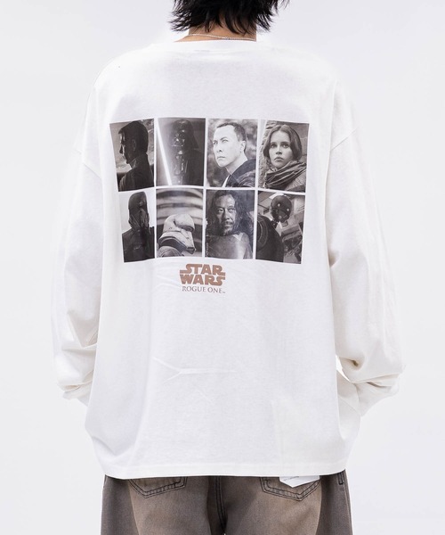 STAR WARS（スターウォーズ）の「【k】〔Star Wars〕Rogue One バリエーションプリント ロンT（Tシャツ/カットソー・メンズ・ホワイト系2/ホワイト系1/ブラック系2/ブラック系1・MEDIUM/LARGE）」の19枚目の写真