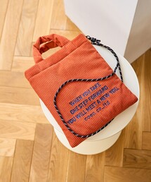 coen | ロゴ刺繍コーデュロイショルダーバッグ(ショルダーバッグ)
