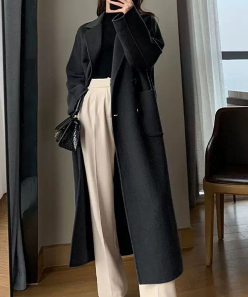 CADBURY（キャドバリー）の「ﾁｪｽﾀｰﾛﾝｸﾞｺｰﾄ（チェスターコート・レディース・ブラック/ネイビー・X-LARGE/LARGE/MEDIUM）」の4枚目の写真