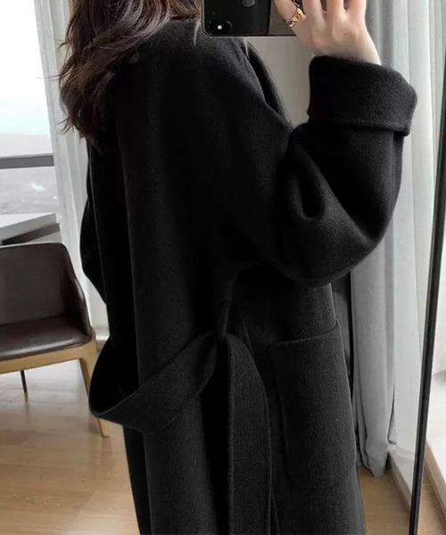 CADBURY（キャドバリー）の「ﾁｪｽﾀｰﾛﾝｸﾞｺｰﾄ（チェスターコート・レディース・ブラック/ネイビー・X-LARGE/LARGE/MEDIUM）」の3枚目の写真