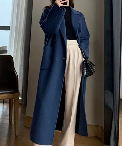 CADBURY（キャドバリー）の「ﾁｪｽﾀｰﾛﾝｸﾞｺｰﾄ（チェスターコート・レディース・ブラック/ネイビー・X-LARGE/LARGE/MEDIUM）」の6枚目の写真