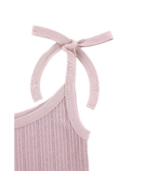 ALEXIA STAM（アリシアスタン）の「[Sanrio x ALEXIA STAM] Shoulder Ribbon Camisole /肩リボンキャミ（キャミソール・レディース・ピンク・FREE）」の4枚目の写真