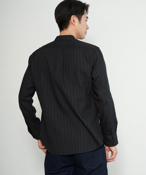 ikka(イッカ)の「イージ-ケアネルバンドカラーシャツ(シャツ/ブラウス・メンズ・ホワイト/チャコール/ブラック/ネイビー・S/M/L/XL)」の19枚目の写真