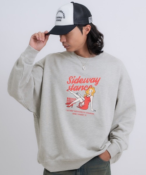 SIDEWAY STANCE（サイドウェイスタンス）の「【入荷禁止】プリント スウェット プルパーカー（スウェット・メンズ・ブラック/グレー/ライトグレー/グレー系1/ライトグレー系/ブラック系1/ブラック系/グレー系/ライトグレー系1・SMALL/LARGE/MEDIUM/X-LARGE）」の9枚目の写真