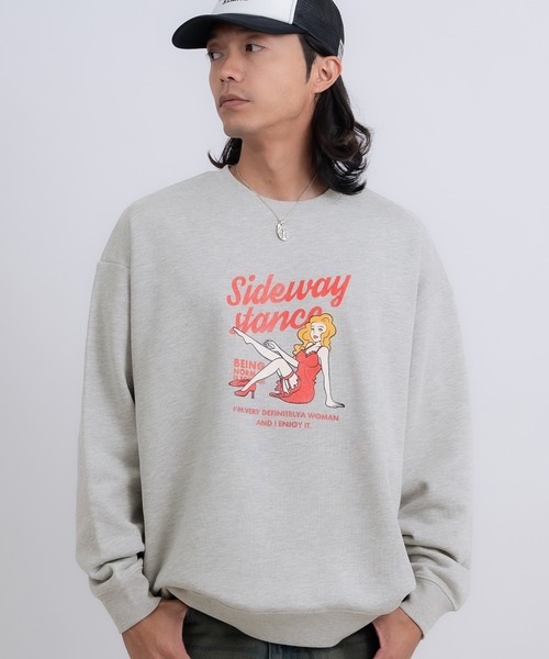 SIDEWAY STANCE（サイドウェイスタンス）の「【入荷禁止】プリント スウェット プルパーカー（スウェット・メンズ・ブラック/グレー/ライトグレー/グレー系1/ライトグレー系/ブラック系1/ブラック系/グレー系/ライトグレー系1・SMALL/LARGE/MEDIUM/X-LARGE）」の20枚目の写真
