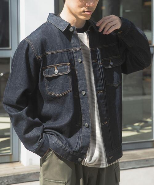 ITEMS URBANRESEARCH(アイテムズ アーバンリサーチ)の「DENIM JACKET TYPE 2nd(デニムジャケット・メンズ・インディゴブルー/ブラック・MEDIUM/LARGE)」の5枚目の写真