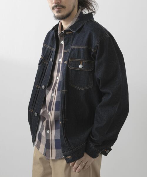 ITEMS URBANRESEARCH(アイテムズ アーバンリサーチ)の「DENIM JACKET TYPE 2nd(デニムジャケット・メンズ・インディゴブルー/ブラック・MEDIUM/LARGE)」の9枚目の写真