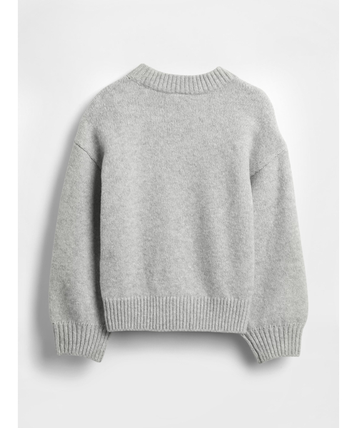 GAP(ギャップ)の「CashSoft カシミヤタッチ リボンセーター (幼児・ベビー)(ニット/セーター・キッズ・ライトグレー・70cm/80cm/90cm/95cm/100cm/105cm/110cm)」の3枚目の写真