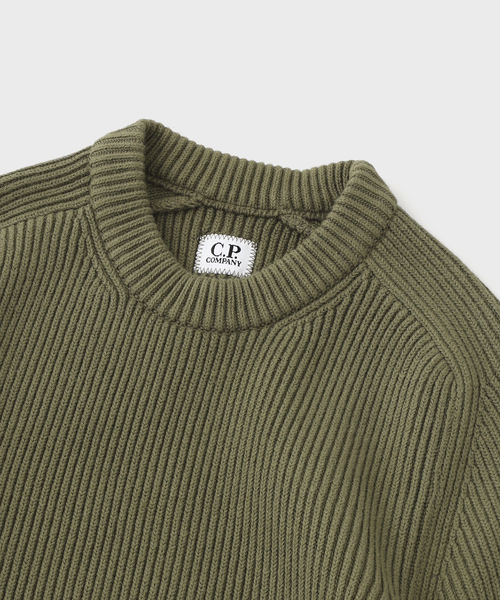 C.P. COMPANY（シーピーカンパニー）の「C.P. Company / シーピーカンパニー KNW C NECK IN FULL RIB（ニット/セーター・メンズ・ブラック/カーキ・SMALL/MEDIUM/X-SMALL）」の7枚目の写真