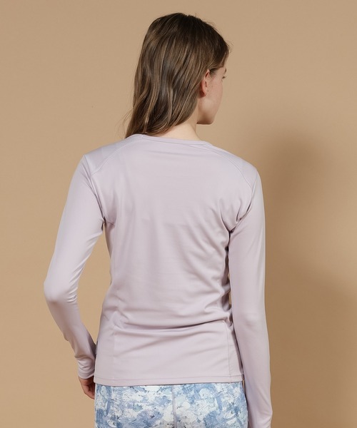 Julier Yoga and Relax(ジュリエヨガアンドリラックス)の「Julier ジェントルスムースロングスリーブプルオーバー(Tシャツ/カットソー・レディース・ベージュ/チャコール/ラベンダー・1/0)」の9枚目の写真