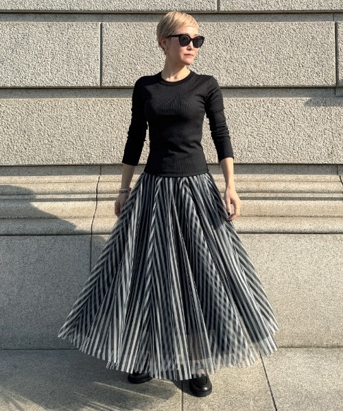 JENNE(ジェンヌ)の「JENNEボリュームチュールスカート(スカート・レディース・ピンク/ブラック/レオパード・MEDIUM/LARGE/SMALL)」の4枚目の写真